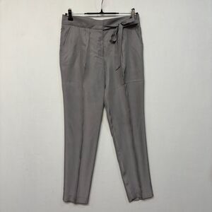 Tibi Women 100% Silk Pleated Dress Pants Trouser Size 2 Ankle D049 -6